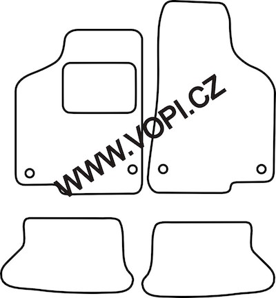 Autokoberce Volkswagen Lupo 3 litr 2001 - 2005 Carfit (4931)